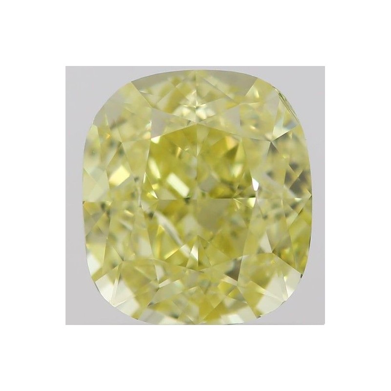 Diament o barwie fantazyjnej szlif poduszkowy brylantowy, 1ct, VS1, Fancy  Yellow, GIA 6395154028
