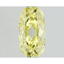 Diament o barwie fantazyjnej szlif poduszkowy brylantowy, 1.01ct, SI1, Fancy Intense  Yellow, GIA 2417898357