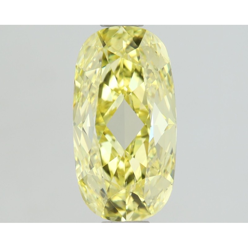 Diament o barwie fantazyjnej szlif poduszkowy brylantowy, 1.01ct, SI1, Fancy Intense  Yellow, GIA 2417898357