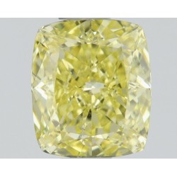 Diament o barwie fantazyjnej szlif poduszkowy brylantowy, 0.62ct, SI1, Fancy Intense  Yellow, GIA 6224024198