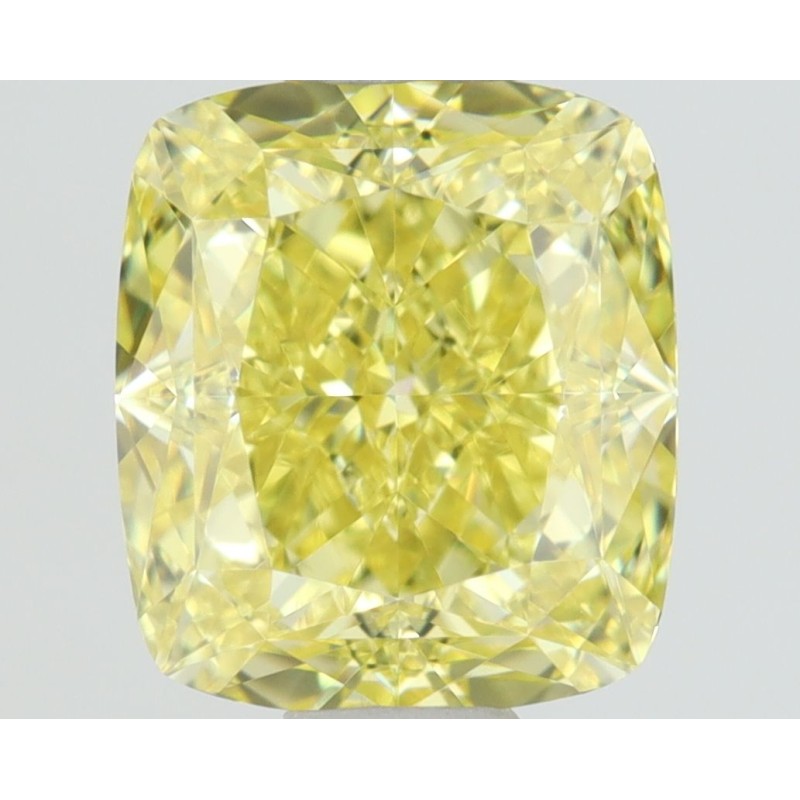 Diament o barwie fantazyjnej szlif poduszkowy brylantowy, 1.02ct, VS1, Fancy Intense  Yellow, GIA 2417866555
