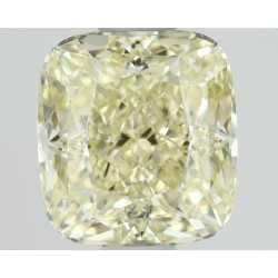 Diament o barwie fantazyjnej szlif poduszkowy brylantowy, 1.09ct, VS1, Fancy Light  Yellow, GIA 2417313608
