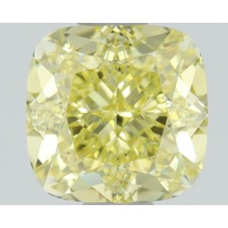 Diament o barwie fantazyjnej szlif poduszkowy brylantowy, 1.01ct, VVS2, Fancy Intense  Yellow, GIA 7418241764