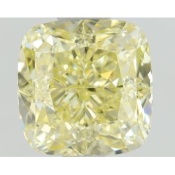 Diament o barwie fantazyjnej szlif poduszkowy brylantowy, 1.1ct, VVS2, Fancy  Yellow, GIA 3415883653
