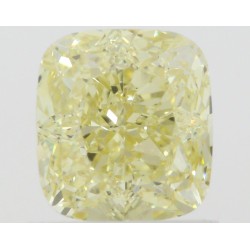 Diament o barwie fantazyjnej szlif poduszkowy brylantowy, 1.06ct, VVS1, Fancy  Yellow, GIA 2416866574
