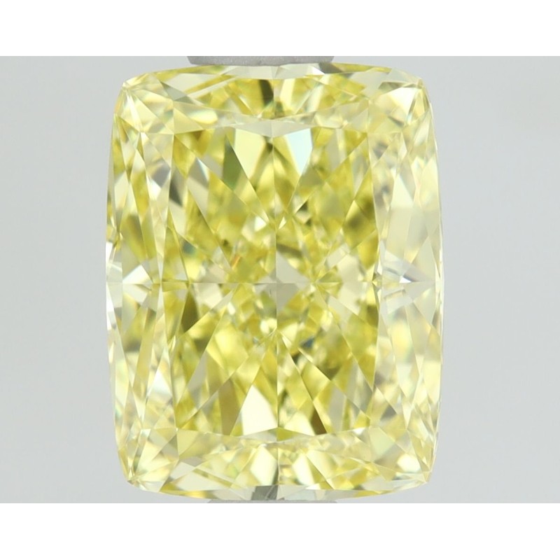 Diament o barwie fantazyjnej szlif poduszkowy brylantowy, 1.01ct, VVS2, Fancy Intense  Yellow, GIA 7416866758
