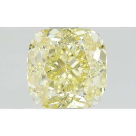 Diament o barwie fantazyjnej szlif poduszkowy brylantowy, 0.85ct, VS2, Fancy  Yellow, GIA 7428544592