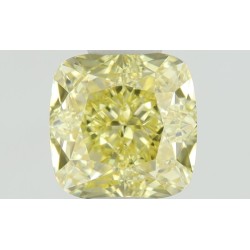 Diament o barwie fantazyjnej szlif poduszkowy brylantowy, 0.58ct, VS1, Fancy  Yellow, GIA 5423379005