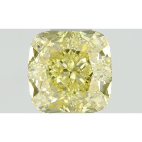 Diament o barwie fantazyjnej szlif poduszkowy brylantowy, 0.58ct, VS1, Fancy  Yellow, GIA 5423379005