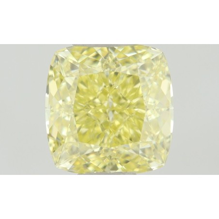 Diament o barwie fantazyjnej szlif poduszkowy modyfikowany, 0.52ct, VS2, Fancy Intense Yellow, GIA 2437322778