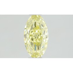 Diament o barwie fantazyjnej szlif owalny, 0.5ct, VS1, Fancy  Yellow, GIA 6422544502