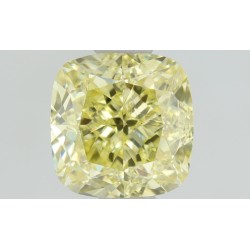Diament o barwie fantazyjnej szlif poduszkowy brylantowy, 1.01ct, VS1, Fancy  Yellow, GIA 7428011579