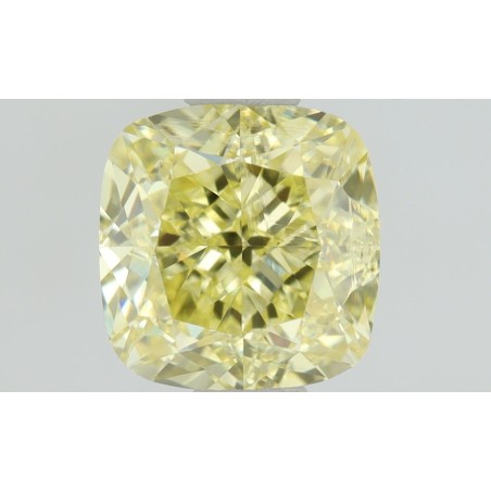 Diament o barwie fantazyjnej szlif poduszkowy brylantowy, 1.01ct, VS1, Fancy  Yellow, GIA 7428011579