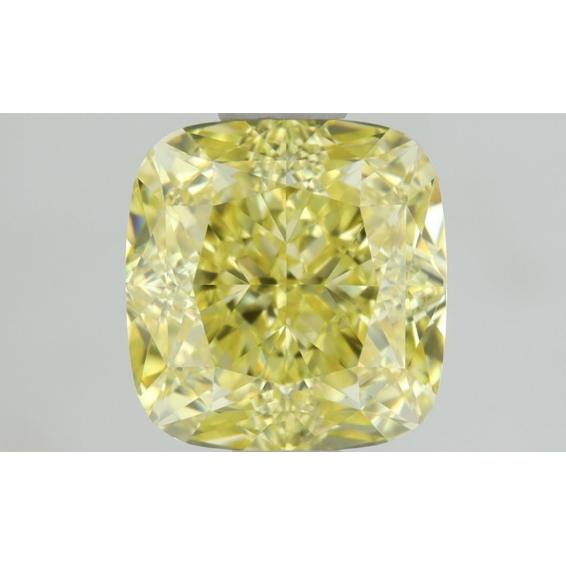 Diament o barwie fantazyjnej szlif poduszkowy brylantowy, 1.01ct, VVS1, Fancy Intense  Yellow, GIA 6422006799