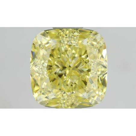 Diament o barwie fantazyjnej szlif poduszkowy brylantowy, 1.01ct, VVS1, Fancy Intense Yellow, GIA 6422006799