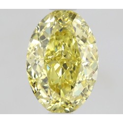 Diament o barwie fantazyjnej szlif owalny, 1ct, SI1, Fancy  Yellow, GIA 1449687608