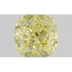 Diament o barwie fantazyjnej szlif poduszkowy brylantowy, 0.45ct, VVS1, Fancy Intense Yellow, GIA 5483919866