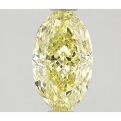 Diament o barwie fantazyjnej szlif owalny, 1.01ct, SI1, Fancy Intense  Yellow, GIA 6445671359