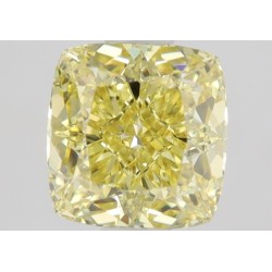 Diament o barwie fantazyjnej szlif poduszkowy brylantowy, 0.81ct, VVS1, Fancy Intense Yellow, GIA 6481919898
