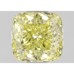 Diament o barwie fantazyjnej szlif poduszkowy modyfikowany, 0.81ct, VS1, Fancy Yellow, GIA 6445671524