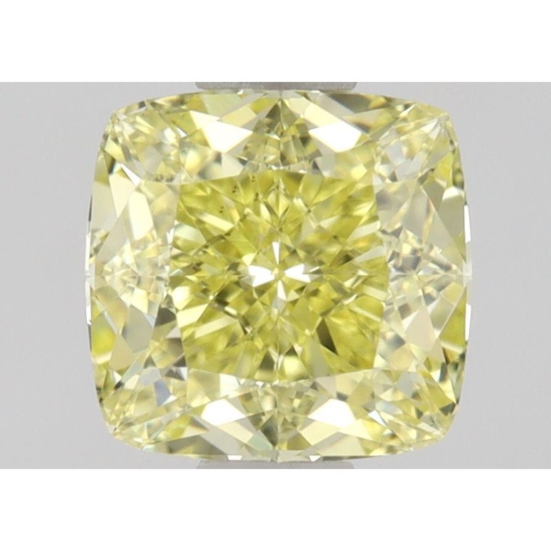 Diament o barwie fantazyjnej szlif poduszkowy modyfikowany, 0.81ct, VS1, Fancy Yellow, GIA 6445671524 Diament o barwie fantazyjnej szlif poduszkowy modyfikowany, 0.81ct, VS1, Fancy Yellow, GIA 6445671524