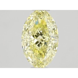 Diament o barwie fantazyjnej szlif owalny, 0.65ct, VS1, Fancy Yellow, GIA 1498034564