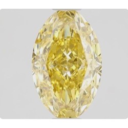 Diament o barwie fantazyjnej szlif owalny, 1.01ct, VS2, Fancy Vivid  Yellow, GIA 1448299019