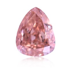 Diament o barwie fantazyjnej szlif gruszkowy, 0.39ct, SI2, Fancy Intense Orangey Pink, GIA 6175545972