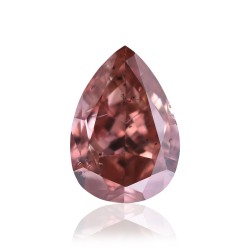 Diament o barwie fantazyjnej szlif gruszkowy, 0.46ct, SI2, Fancy Deep Orangey Pink, GIA 6175554814
