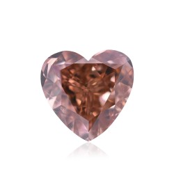 Diament o barwie fantazyjnej serce, 0.54ct, SI2, Fancy Deep Brown Pink, GIA 6175149944