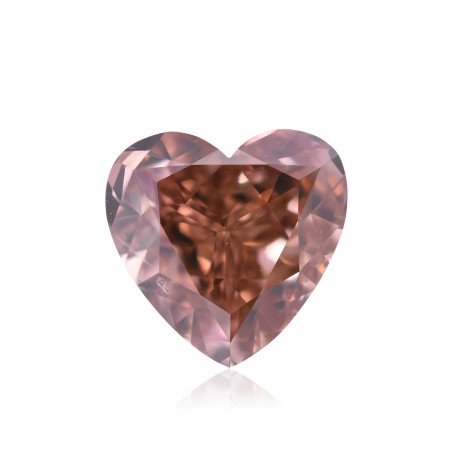Diament o barwie fantazyjnej serce, 0.54ct, SI2, Fancy Deep Brown Pink, GIA 6175149944