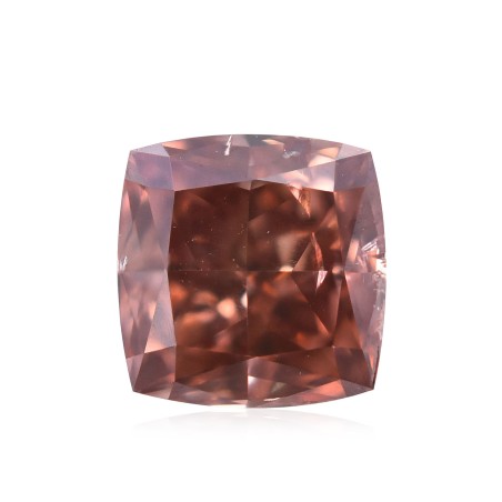 Diament o barwie fantazyjnej szlif poduszkowy brylantowy, 0.44ct, SI2, Fancy Deep Pink Brown, GIA 6175554488