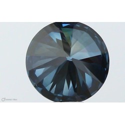 Diament laboratoryjny o barwie fantazyjnej szlif okrągły, 0.6ct, VVS1, Fancy Vivid Blue, IGI LG546230065