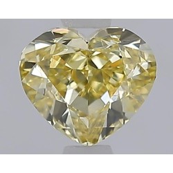 Diament laboratoryjny o barwie fantazyjnej serce, 1ct, VVS2, Fancy Yellow, IGI LG729575779