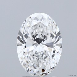 Diament laboratoryjny szlif owalny, 3ct, VVS2, D, IGI LG747507927