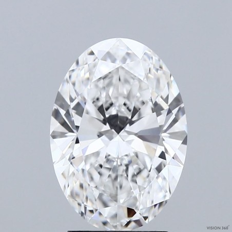 Diament laboratoryjny szlif owalny, 3ct, VVS2, D, IGI LG747507927