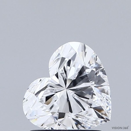 Diament laboratoryjny serce, 1.18ct, VVS2, D, IGI LG713595002