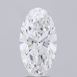 Diament laboratoryjny szlif owalny, 3ct, VVS2, D, IGI LG737551525