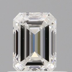 Diament szlif szmaragdowy, 0.5ct, VS2, F, GIA 1533593817
