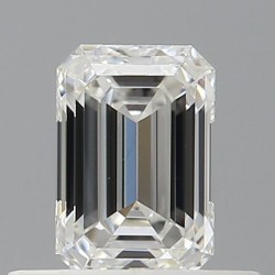 Diament szlif szmaragdowy, 0.5ct, VVS2, H, GIA 7542233368