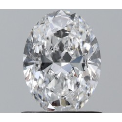 Diament szlif owalny, 0.8ct, SI2, D, GIA 1543059656