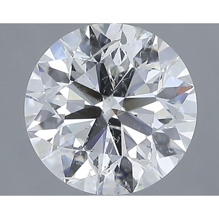 Diament szlif okrągły, 2ct, SI2, H, HRD 250000247612