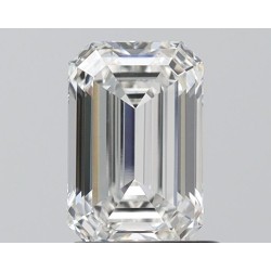 Diament laboratoryjny szlif szmaragdowy, 1.39ct, VVS2, E, IGI LG700556246