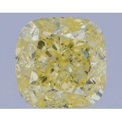 Diament o barwie fantazyjnej szlif poduszkowy brylantowy, 1.5ct, SI1, Fancy  Yellow, GIA 6455837552