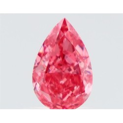 Diament o barwie fantazyjnej szlif gruszkowy, 0.63ct, VVS1, Fancy Vivid Purplish Pink, GIA 6515856294