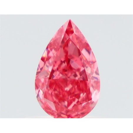 Diament o barwie fantazyjnej szlif gruszkowy, 0.63ct, VVS1, Fancy Vivid Purplish Pink, GIA 6515856294