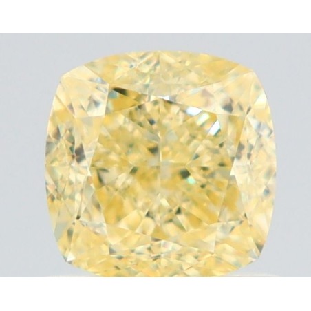 Diament o barwie fantazyjnej szlif poduszkowy brylantowy, 1.02ct, VS1, Fancy Yellow, GIA 6522917074