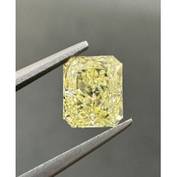 Diament o barwie fantazyjnej radiant, 1.03ct, VVS2, Fancy Light Yellow, GIA 2235280180
