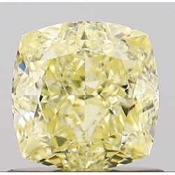 Diament o barwie fantazyjnej szlif poduszkowy modyfikowany, 1.02ct, VS1, Fancy Yellow, GIA 3525029949