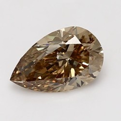Diament o barwie fantazyjnej szlif gruszkowy, 1.12ct, VS2, Fancy Yellowish Brown, GIA 1232565989